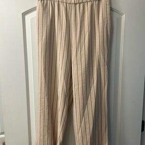 Worthington Beige and Black Striped Pants